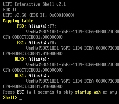 UEFI training with Shell-Script